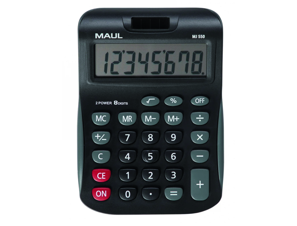 CALCULATRICE DE BUREAU MAUL MJ550 8 CHIFFRES COLORIS NOIR
