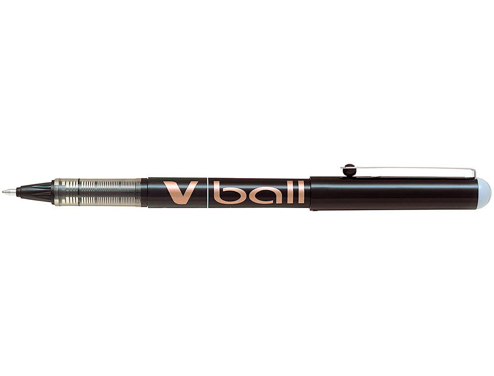ROLLER PILOT VBALL 1.0 CRITURE 0.7MM ENCRE LIQUIDE NIVEAU VISIBLE POINTE CONIQUE 1MM CLIP MTAL COLORIS NOIR