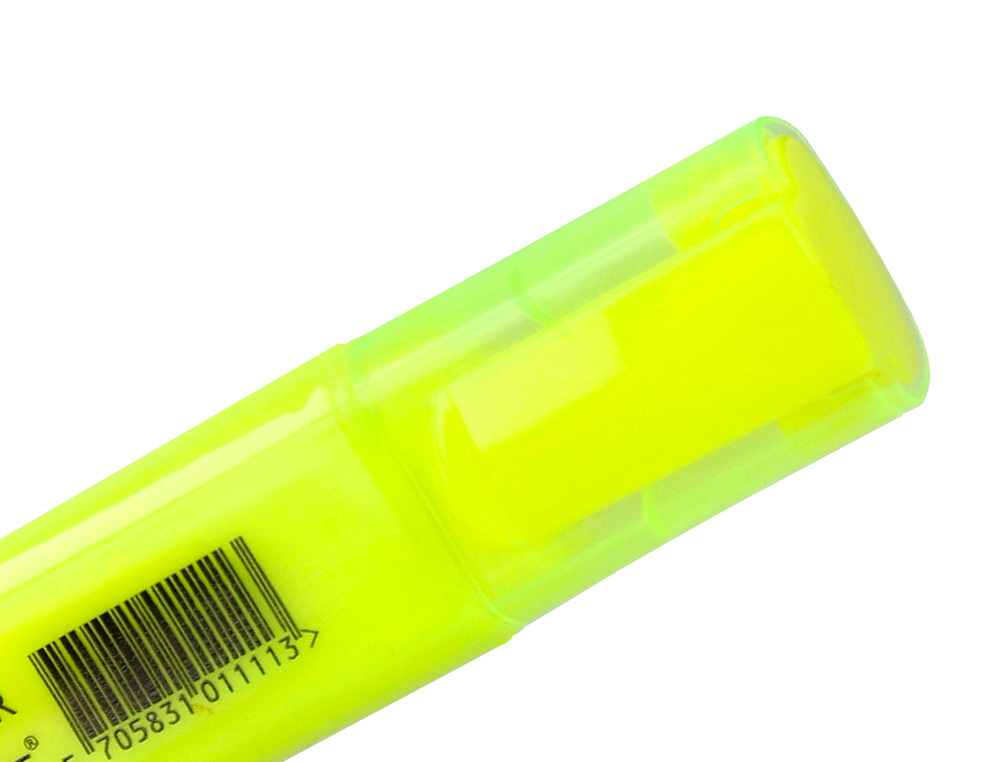 SURLIGNEUR Q-CONNECT TRACÉ 2/5 MM POINTE BISEAUTÉE COULEURS ÉCLATANTES JAUNE