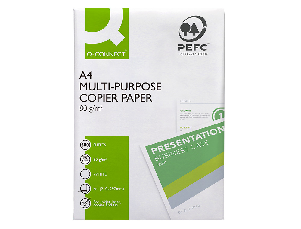 PAPIER Q-CONNECT A4 80G/M2 MULTIFONCTION ECONOMY 500 FEUILLES