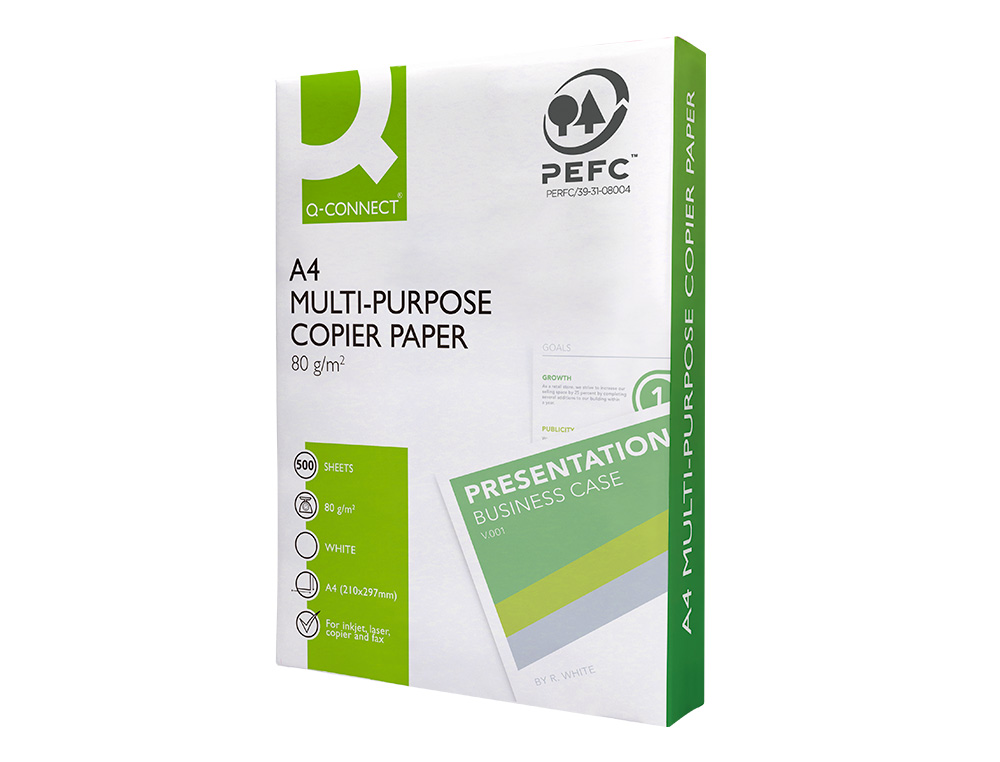 PAPIER Q-CONNECT A4 80G/M2 MULTIFONCTION ECONOMY 500 FEUILLES