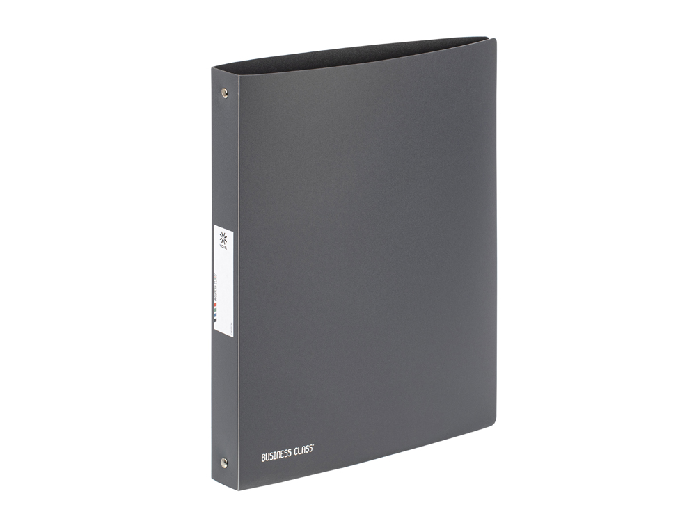 CLASSEUR VIQUEL BUSINESS CLASS POLYPROPYLENE SOUPLE A4 DOS 3,5CM 4 ANNEAUX COLORIS ALEATOIRE