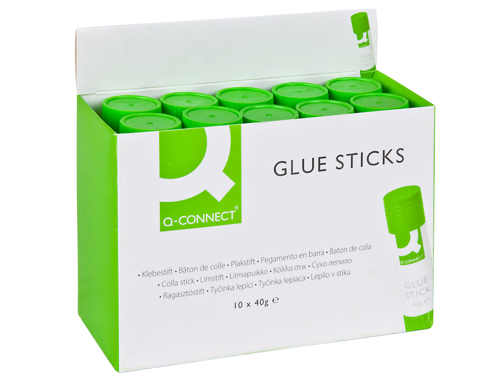 COLLE BLANCHE Q-CONNECT USAGE SCOLAIRE BUREAU TOUT TYPE DE PAPIER BÂTON 40G