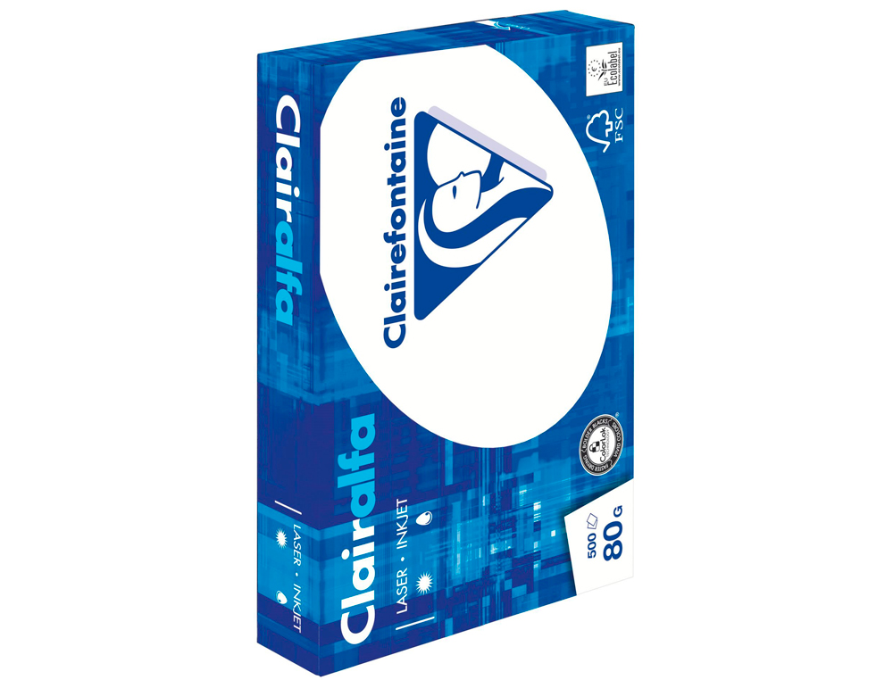 PAPIER CLAIREFONTAINE CLAIRALFA EXTRA BLANC A5 80G/M2 BLANCHEUR 170 OPACITÉ 93 RIGIDITÉ 135 500 FEUILLES