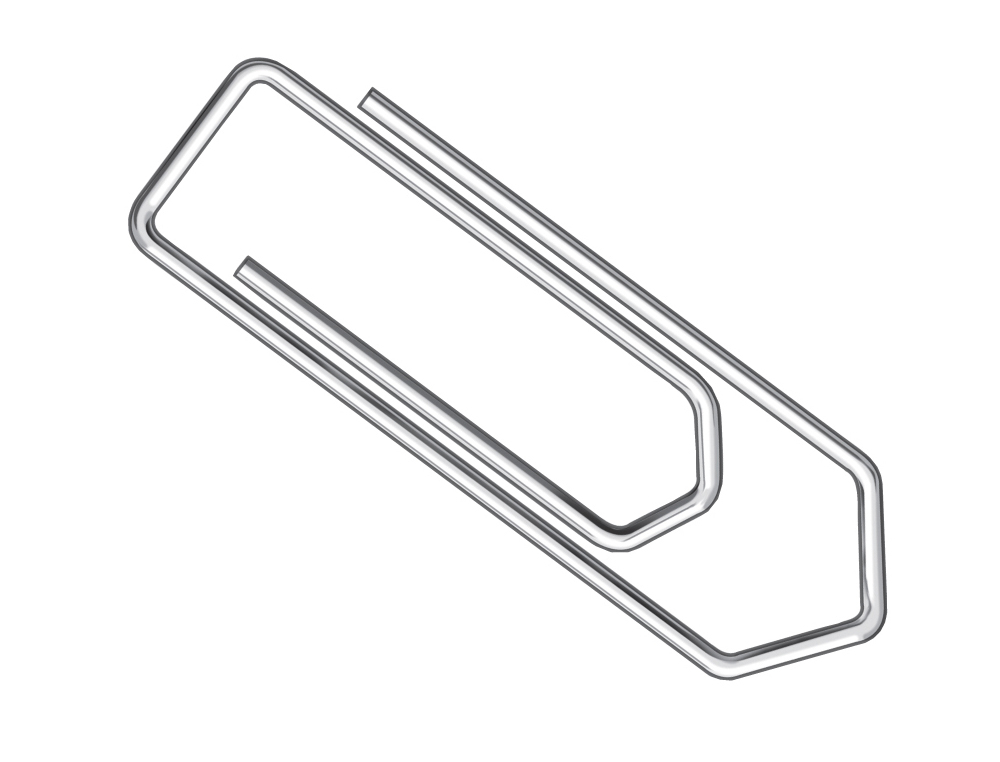 TROMBONE Q-CONNECT GALVANISÉ 32MM BOÎTE CARTON 1000 UNITÉS