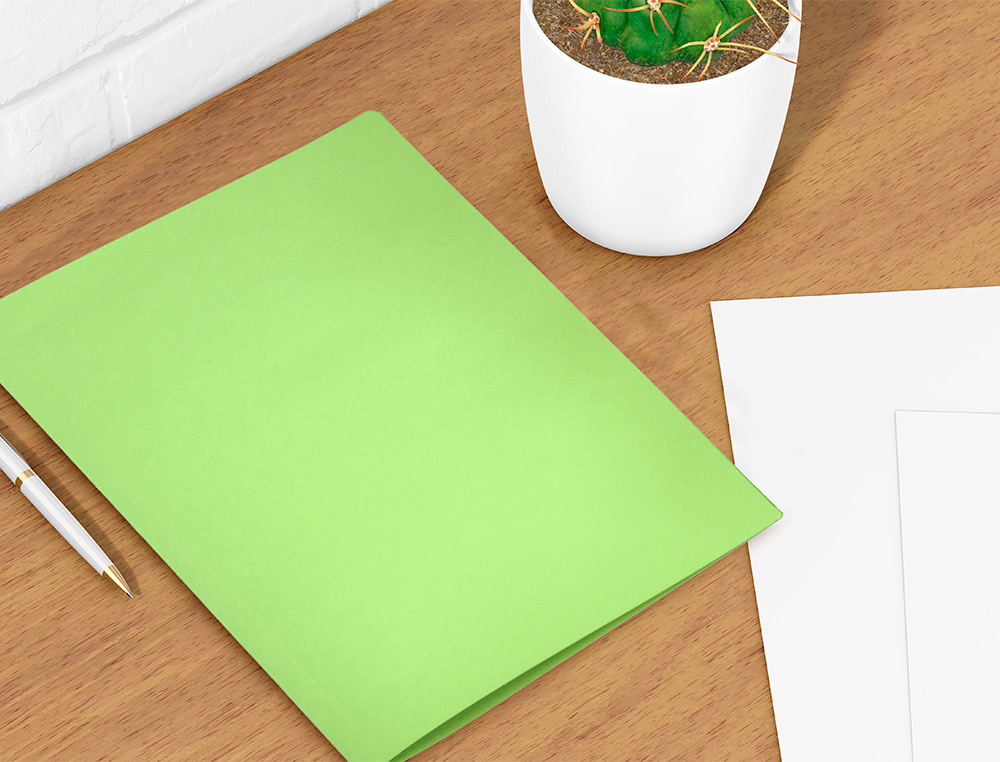 SOUS-CHEMISE LIDERPAPEL PAPIER CARTONNÉ 180G 310X230MM DOCUMENT A4 210X297MM COLORIS PASTEL VERT INTENSE