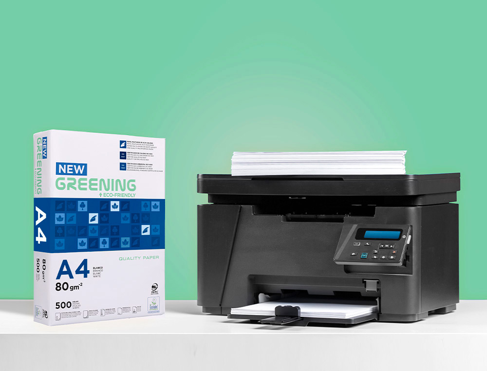 PAPIER LIDERPAPEL MULTIFONCTION GREENING A4 80G HAUTE QUALITÉ PEFC BLANCHEUR 146 OPACITÉ 92 RIGIDITÉ 112 500F