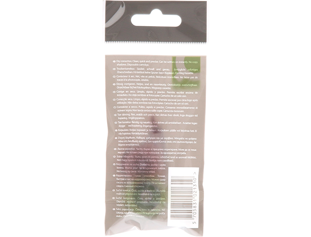 CORRECTEUR Q-CONNECT DVIDOIR MINI RUBAN 4.2MMX5M APPLICATION FRONTALE RECRITURE IMMDIATE BLISTER