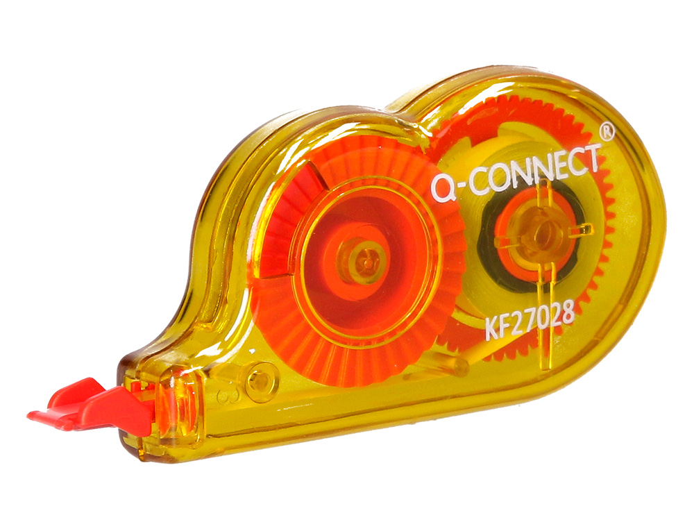 CORRECTEUR Q-CONNECT DÉVIDOIR MINI RUBAN 4.2MMX5M APPLICATION FRONTALE RÉÉCRITURE IMMÉDIATE COLORIS ASSORTIS BOÎTE 28U