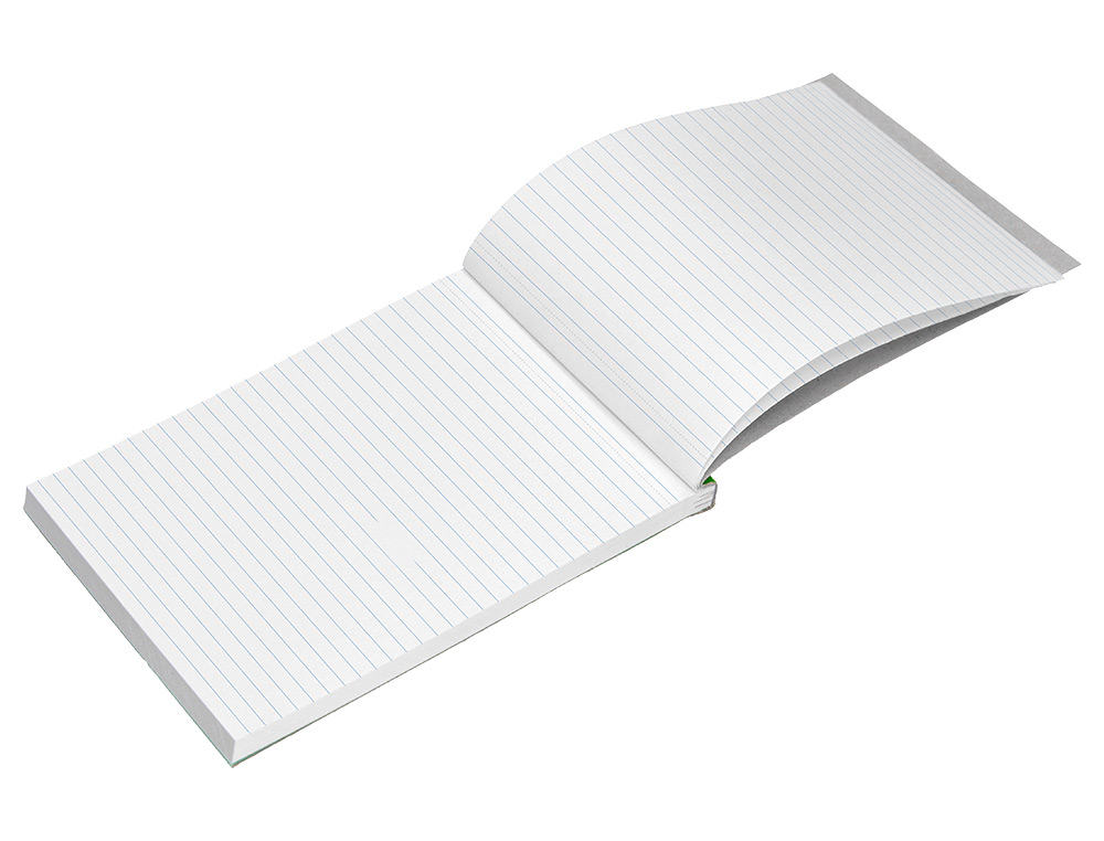 BLOC NOTES LIDERPAPEL PERFORÉ LIGNÉ A5 210X148MM PAYSAGE COUVERTURE CARTON IMPRIMÉ 250G/M2 80F 60G/M2