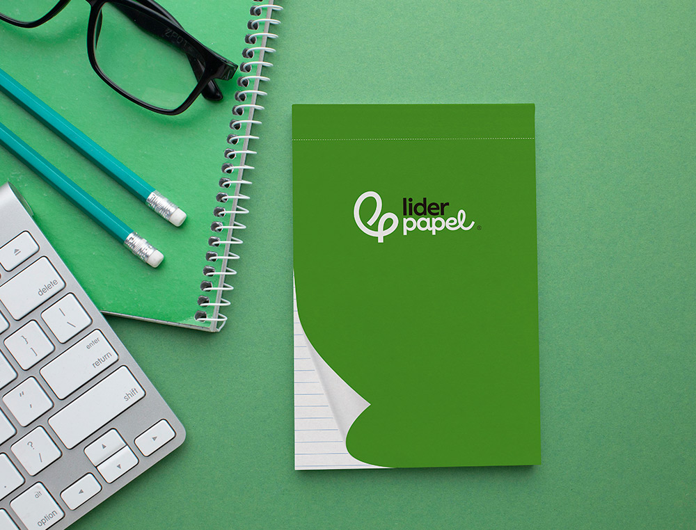 BLOC NOTES LIDERPAPEL PERFORÉ LIGNÉ A5 210X148MM PAYSAGE COUVERTURE CARTON IMPRIMÉ 250G/M2 80F 60G/M2