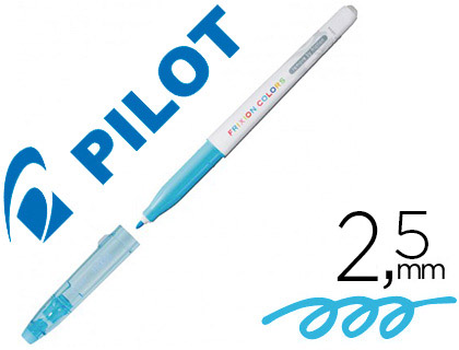 STYLO-FEUTRE PILOT FRIXION COLORS DESSIN EFFAABLE POINTE FIBRE RSISTANTE 2.5MM BLEU CLAIR