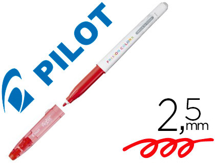 STYLO-FEUTRE PILOT FRIXION COLORS DESSIN EFFAABLE POINTE FIBRE RSISTANTE 2.5MM ROUGE