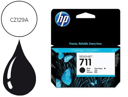 CARTOUCHE HP 711 JET D'ENCRE DESIGNJET T120/T120 EPRINTER T520/T520 COULEUR NOIR 38ML