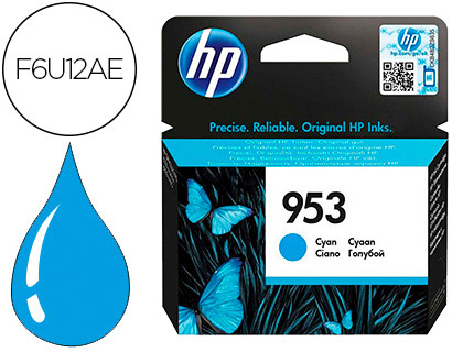CARTOUCHE HP 953 JET D'ENCRE F6AU12AE COULEUR CYAN 630P