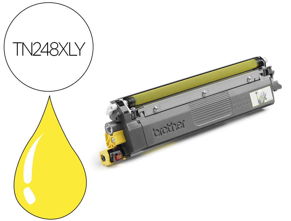 TONER LASER BROTHER TN248XLY 2300P COLORIS JAUNE