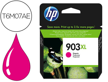 CARTOUCHE HP 903XL JET D'ENCRE T6M07AE COULEUR MAGENTA 825P