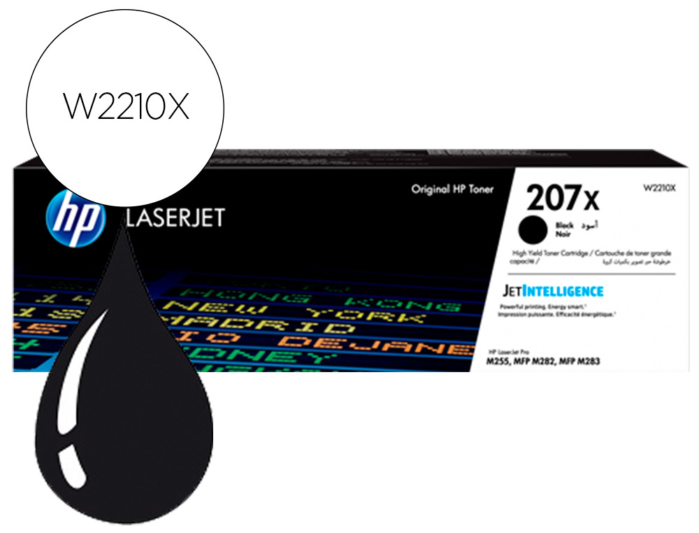 CARTOUCHE HP LASERJET 207X -W2210X COULEUR NOIR 3150 PAG