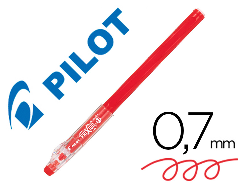 FRIXION BALL STICK ROLLER ENCRE GEL ROUGE 0.7 MM