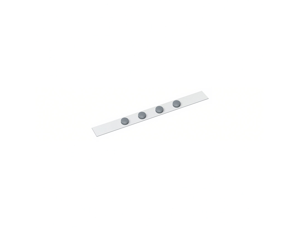 BANDE METALLIQUE MAUL STANDARD LONGUEUR 1M AVEC 4   AIMANTS COLORIS BLANC