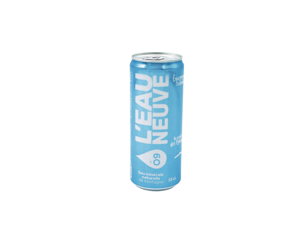 EAU MINERAL L'EAU NEUVENATURELLE DE MONTAGNE   CANETTE 33CL