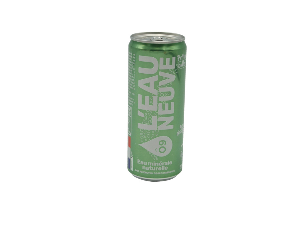 EAU MINERAL L'EAU NEUVEGAZEFIEE NATURELLE DE   MONTAGNE CANETTE 33CL