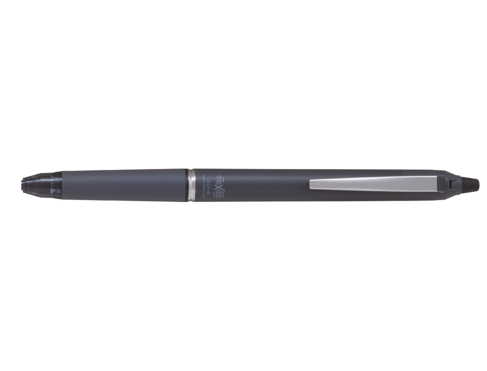 ROLLER PILOT FRIXION BALL CLICKER ZONE ENCRE GEL POINTE MOYENNE COLORIS GRIS FONCE
