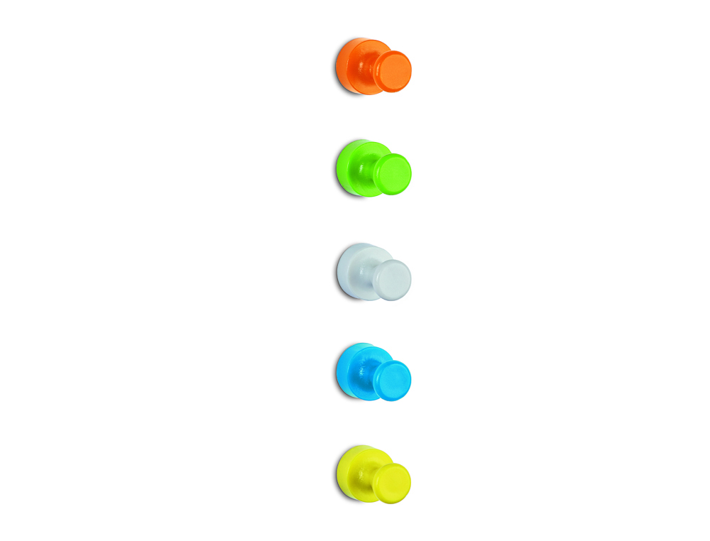 AIMANTS MAUL NEODYME FORME QUILLE RESISTANCE 1.5 KG      COLORIS ASSORTIS LOT DE 10