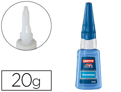 COLLE RAPIDE LOCTITE SUPER GLUE PROFESSIONNELLE FORMAT SPCIAL USAGES INTENSIFS LONGUE CONSERVATION FLACON 20G