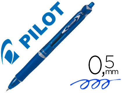 STYLO-BILLE PILOT RT ACROBALL BEGREEN CRITURE MOYENNE 0.5MM RTRACTABLE GLISSE EXTRME CORPS COULEUR ENCRE BLEUE