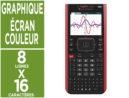 CALCULATRICE TEXAS INSTRUMENTS GRAPHIQUE TI-NSPIRE CX II-T MATHS SCIENTIFIQUE PARTAGE CRAN 4 PYTHON PAR MISE  JOUR OS