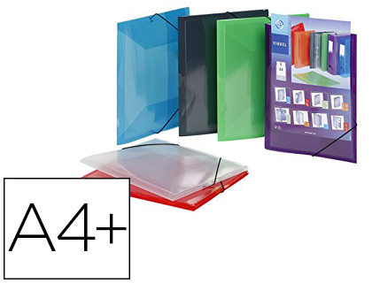 CHEMISE VIQUEL PROPYGLASS 5/10E PERSONNALISABLE 3 RABATS 245X322MM FERMETURE LASTIQUE COLORIS ASSORTIS