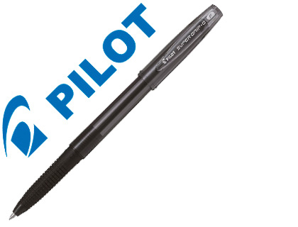 STYLO-BILLE PILOT SUPER GRIP G CAP POINTE FINE COLORIS NOIR