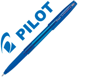 STYLO-BILLE PILOT SUPER GRIP G CAP POINTE EXTRA LARGE COLORIS BLEU  BPS-GG-XB/1.6