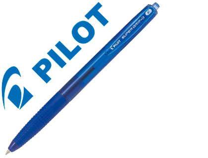STYLO-BILLE PILOT SUPER GRIP G RTRACTABLE POINTE FINE COLORIS BLEU