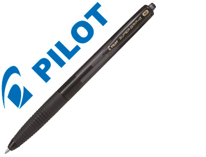 STYLO-BILLE PILOT SUPER GRIP G RTRACTABLE POINTE MOYENNE COLORIS NOIR BPGG-8R-M/1.0