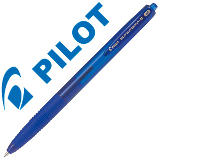 STYLO-BILLE PILOT SUPER GRIP G RTRACTABLE POINTE MOYENNE COLORIS BLEU BPGG-8R-M/1.0