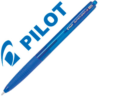 STYLO-BILLE PILOT SUPER GRIP G RTRACTABLE POINTE EXTRA LARGE COLORIS BLEU BPGG-8R-XB/1.6