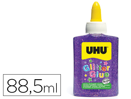 COLLE PAILLETE UHU COLORIS VIOLET 88,5ML
