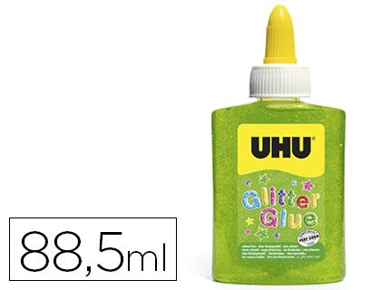 COLLE PAILLETE UHU COLORIS VERT 88,5ML