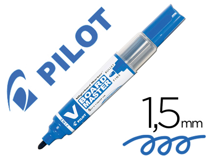 MARQUEUR PILOT V-BOARD TABLEAU BLANC POINTE CONIQUE EFFAABLE  SEC ENCRE LIQUIDE BASE ALCOOL COLORIS BLEU