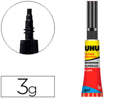 COLLE RAPIDE UHU POWER GLUE LIQUIDE CONTROL DBIT TUBE 3G
