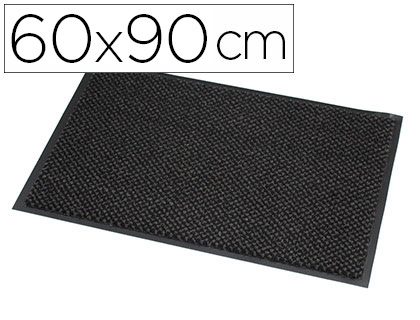 TAPIS PAPERFLOW ABSORBANT MICROFIBRE ET POLYPROPYLNE 60X90CM COLORIS GRIS