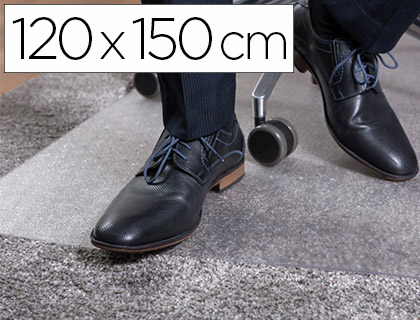 TAPIS ANTI-DRAPANT PAPERFLOW PET SOLS DURS 120X150CM TRANSPARENT