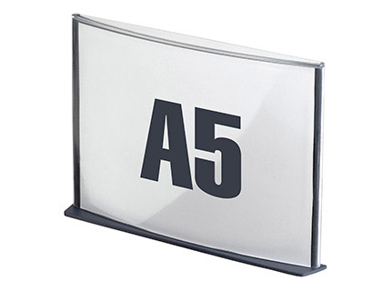 PLAQUE SIGNALISATION PAPERFLOW POLYSTYRNE FORMAT A5 COLORIS ANTHRACITE