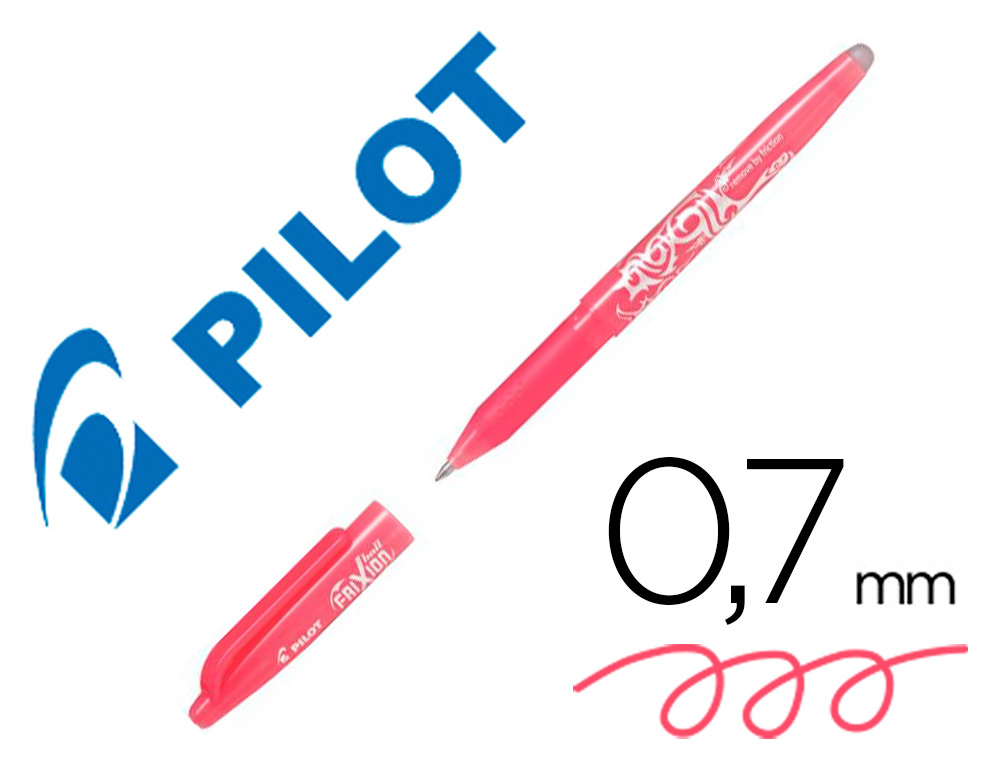 ROLLER PILOT FRIXION BALL ENCRE GEL POINTE MOYENNE      COLORIS ROSE CORAIL