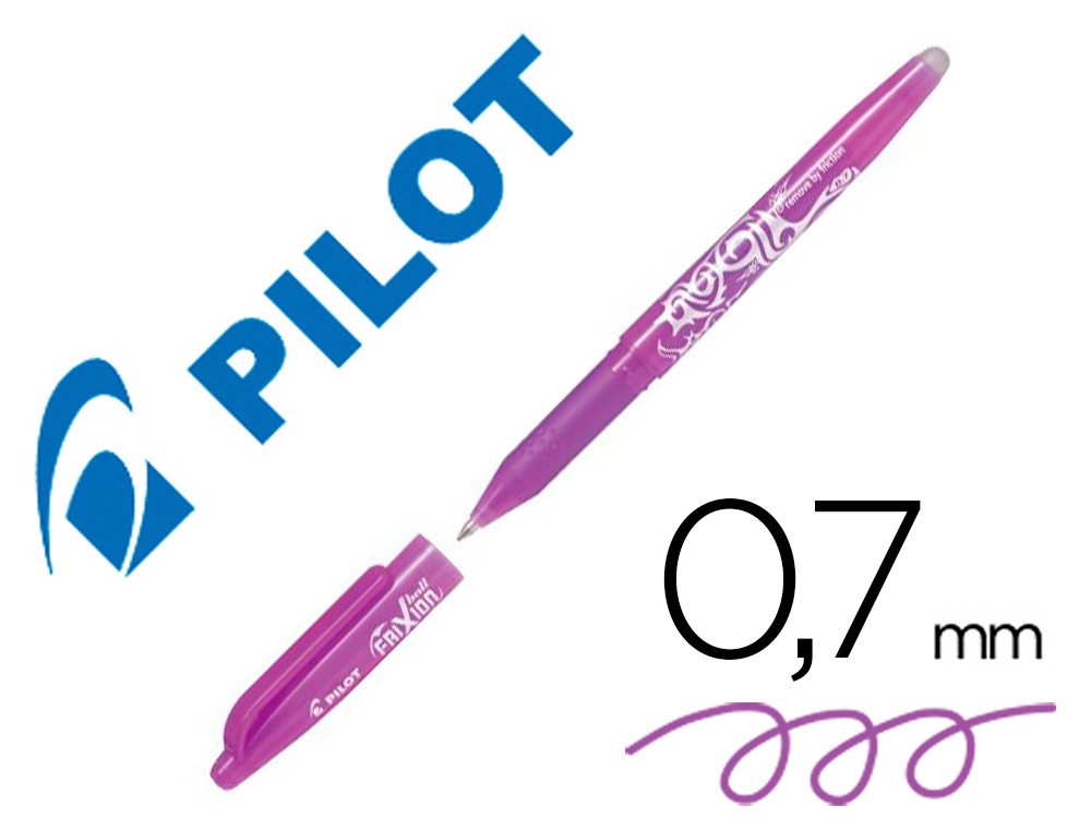 ROLLER PILOT FRIXION BALL ENCRE GEL POINTE MOYENNE      COLORIS MAUVE