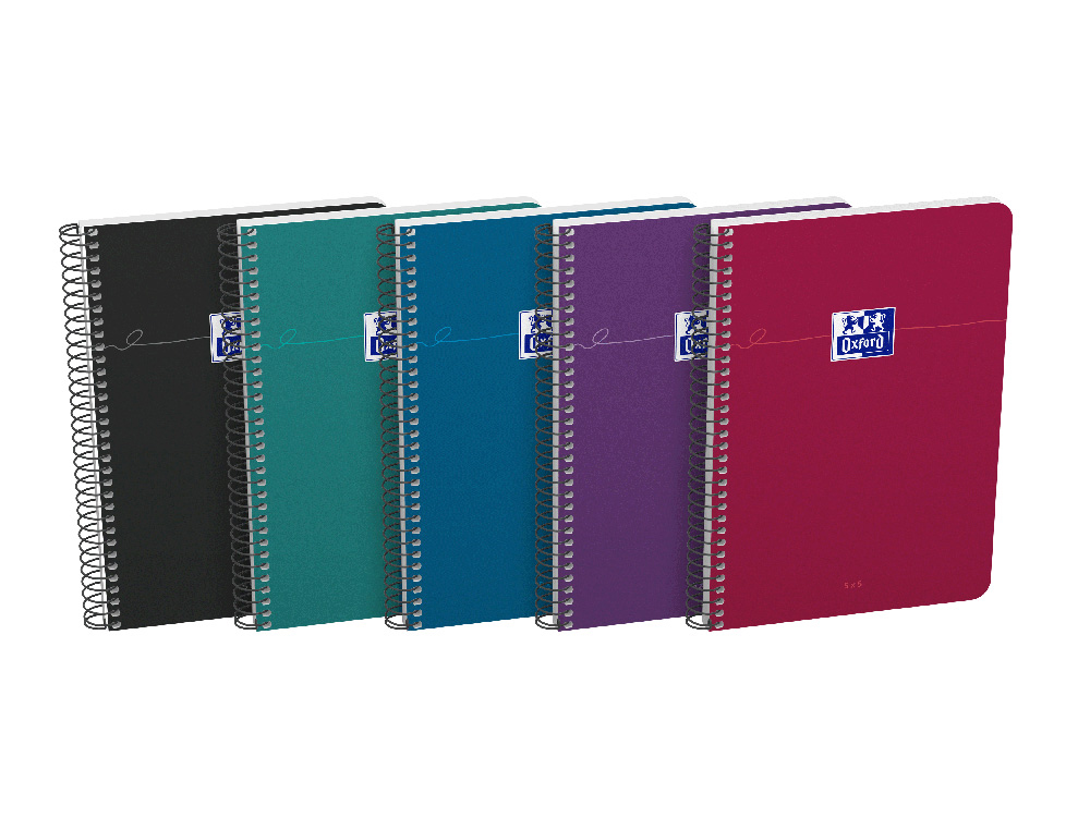CAHIER OXFORD SMART SPIRALE 4 TROUS 230X297MM 160 PAGES     OPTIK PAPER 5X5 COLORIS       PASTEL ASSORTIS LOT 20 UNITES