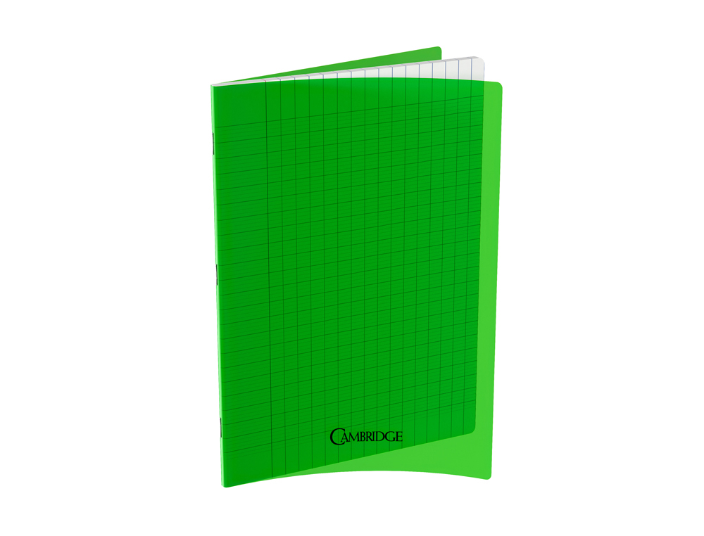 LOT DE 10 CAHIERS CAMBRIDGE POLYPRO VERT  INDECHIRABLE ET LAVABLE PAPIER VELIN EXTRA    24X32 CM PIQURE 80G SEYES 80G