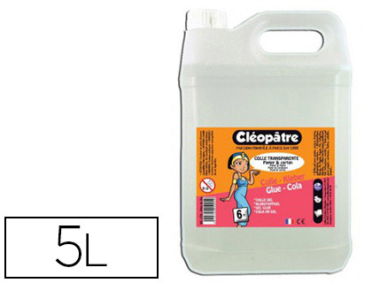 COLLE SCOLAIRE CLOPTRE PAPIER CARTON TRAVAUX MANUELS SANS SOLVANT BIDON 5L